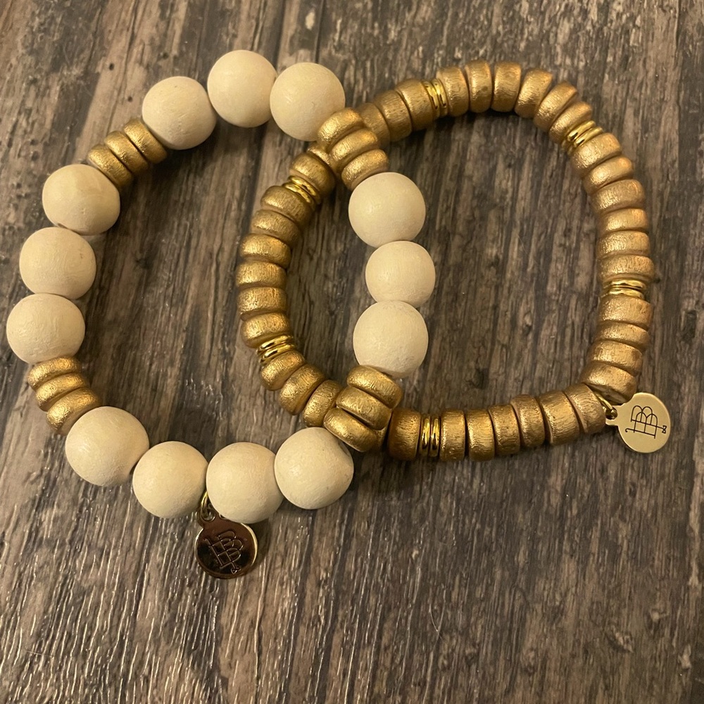Bourbon and Boweties Wood Bead Kendley Bracelets